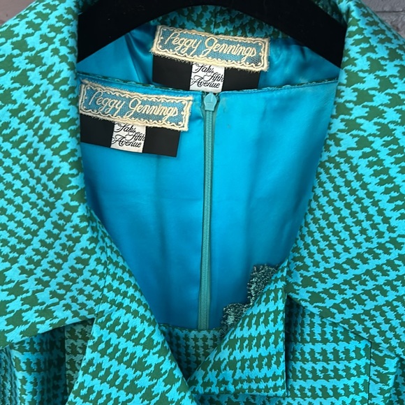 Vintage Peggy Jennings Blazer and Dress Set Aqua Green - Medium - Picture 2 of 16